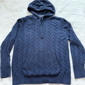 Brooks Brothers men navy cotton sweater size XL